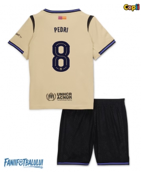 Barcelona Pedri Gonzalez #8 Echipament de Fotbal Replică 2025-26 Copii Deplasare (+ Șorturi)